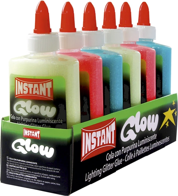 KLEJ W PŁYNIE KOLOROWY FLUORESCENCYJNY W PŁASKIEJ BUTELCE 147 ML 15271