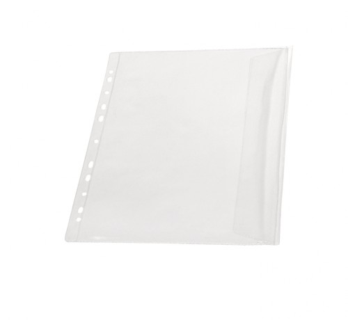 KOSZULKA Z KLAPKĄ BOCZNĄ DO WPINANIA A4 PVC x 10 szt.