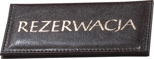 OKŁADKA NA REZERWACJĘ EKOSKÓRA 70 x 150 mm