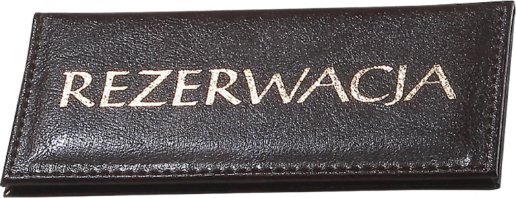 OKŁADKA NA REZERWACJĘ EKOSKÓRA 70 x 150 mm