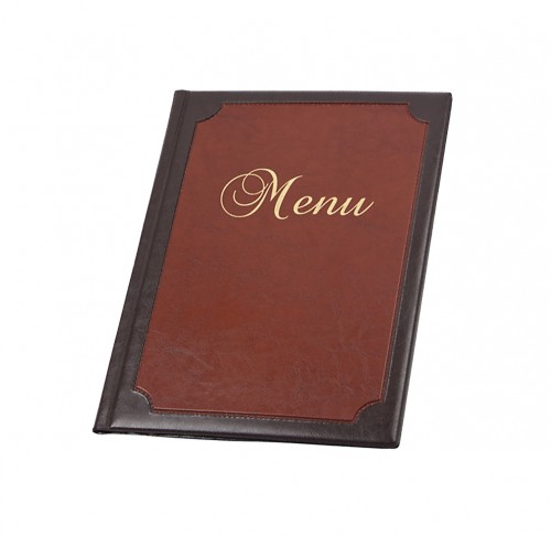 TECZKA MENU A4 ŁĄCZONA BORDOWA