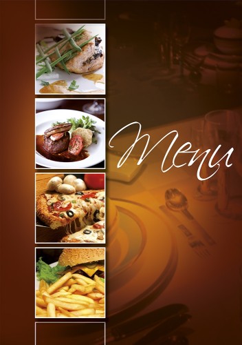 TECZKA MENU A4 Z PLAKATEM UNIWERSALNA