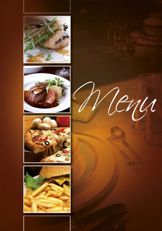 TECZKA MENU A4 Z PLAKATEM UNIWERSALNA