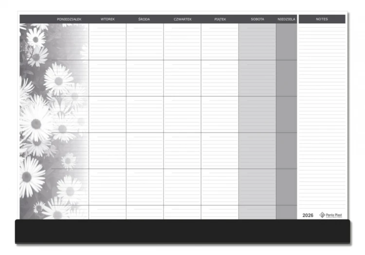 BIUWAR MIESIĘCZNY z listwą 470 x 330 mm