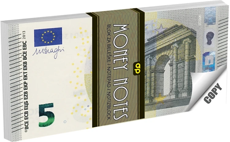 NOTES 5 EURO 70 KARTEK 120 x 60 mm