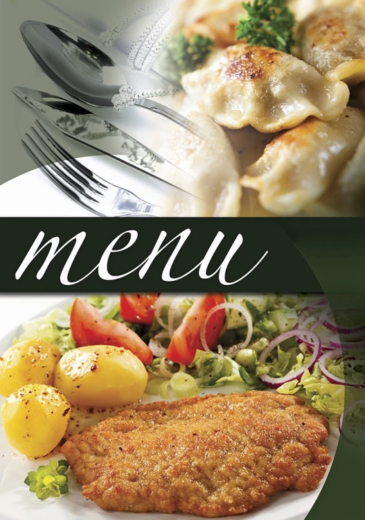 TECZKA MENU A4 Z PLAKATEM UNIWERSALNA