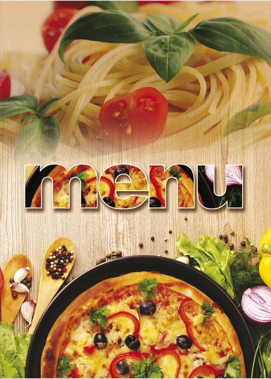 TECZKA MENU A4 Z PLAKATEM ITALIANA