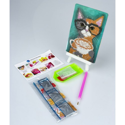 MOZAIKA DIAMENTOWA Z MINI SZTALUGĄ 5D KIT 10 X 15 CM KOT