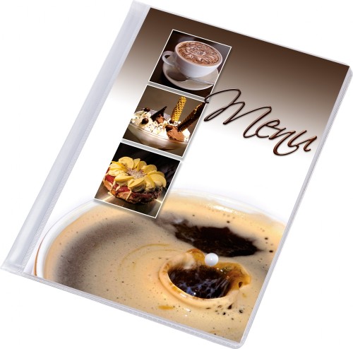 TECZKA MENU A4 Z PLAKATEM CAFFE