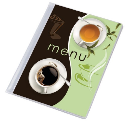 TECZKA MENU A5 Z PLAKATEM CAFFE