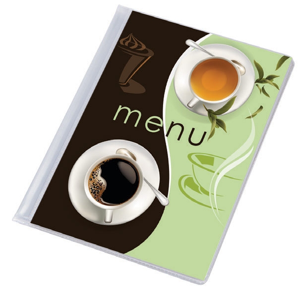 TECZKA MENU A5 Z PLAKATEM CAFFE
