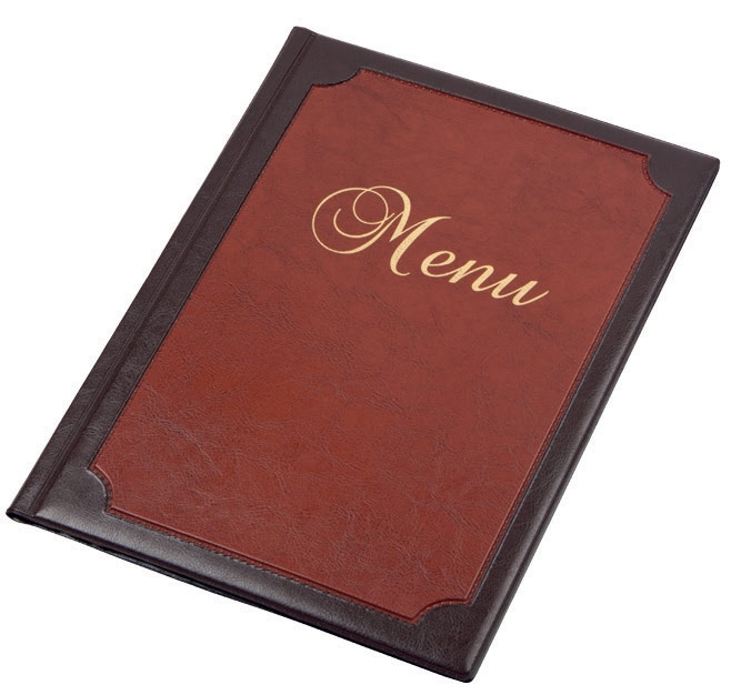 TECZKA MENU A5 ŁĄCZONA BORDOWY