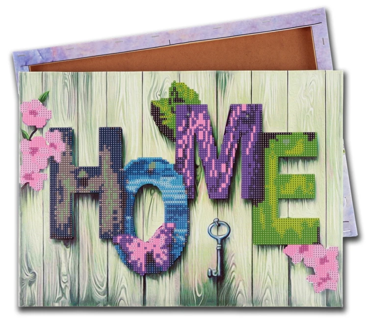 MOZAIKA DIAMENTOWA NA DREWNIANEJ RAMCE 5D KIT 30x40 cm HOME