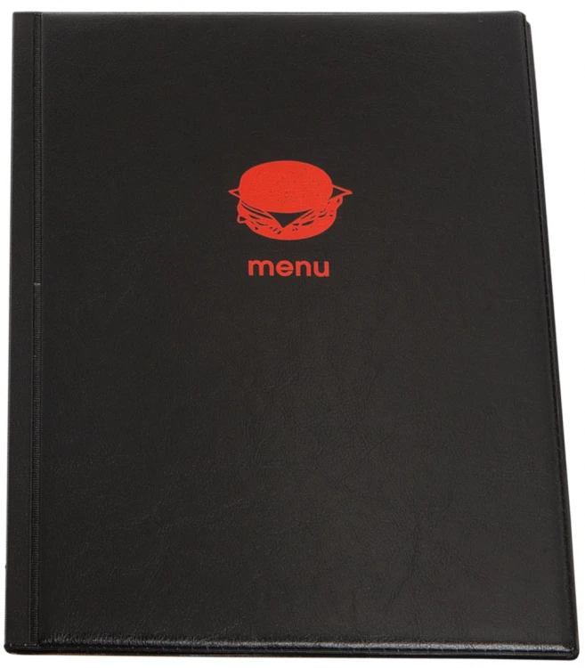 TECZKA MENU A4 BURGER CZARNY