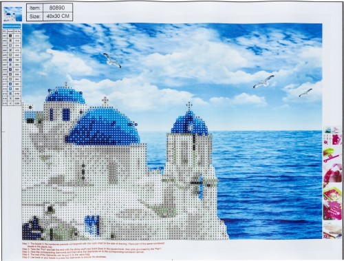 MOZAIKA DIAMENTOWA 5D KIT 30x40 cm GREECE
