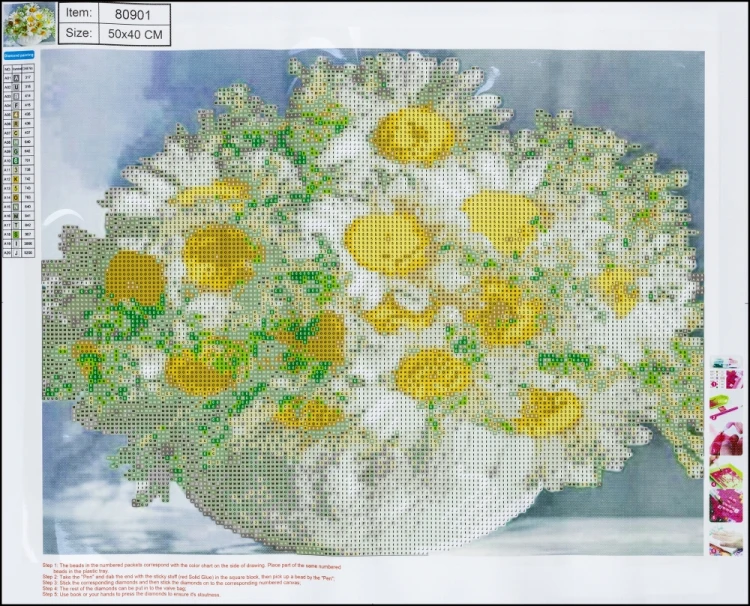 MOZAIKA DIAMENTOWA 5D KIT 40x50 cm BOUQUET