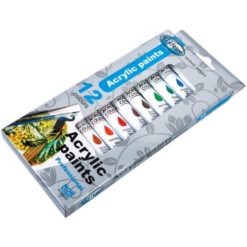 FARBY AKRYLOWE 12 KOLORÓW X 12 ML