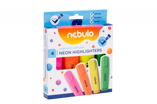 ZAKREŚLACZ NEONOWY 4 SZTUKI