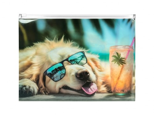 KOPERTA A4 Z NADRUKIEM ZIP - CHILLOUT DOG