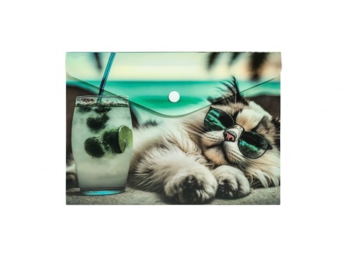 KOPERTA A5 Z NADRUKIEM - CHILLOUT CAT