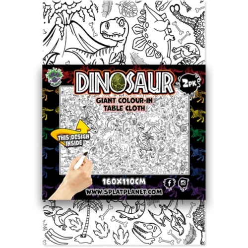 Obrusy do pomalowania "DINOZAURY" x 2 szt.