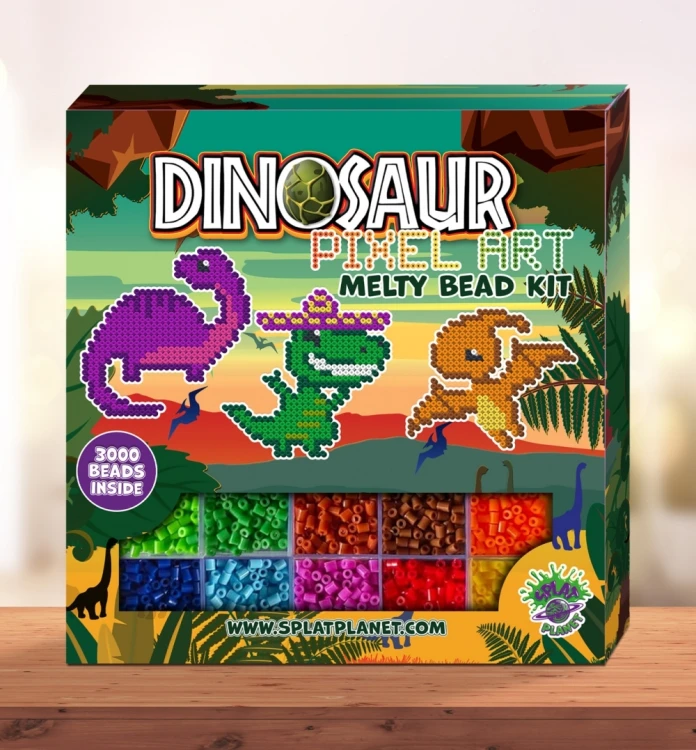 ZESTAW KORALIKÓW DO PRASOWANIA - DINOZAURY