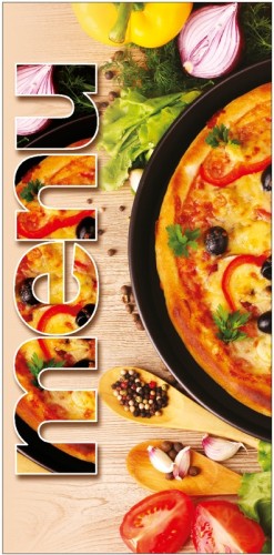 TECZKA MENU 1/2 A4 Z PLAKATEM PIZZERIA WZÓR 2