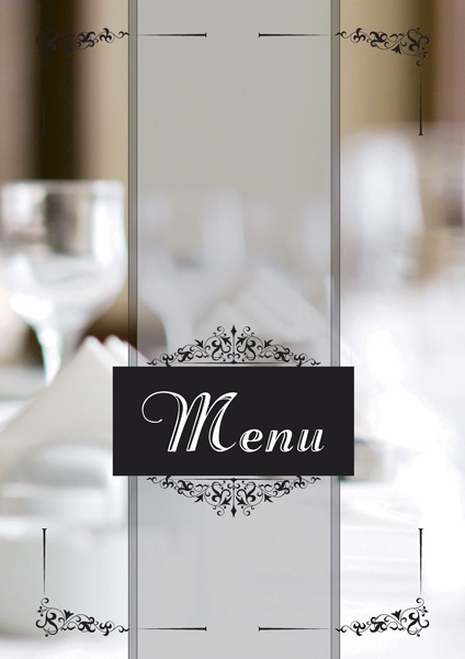TECZKA MENU A4 Z PLAKATEM UNIWERSALNA WZÓR 4 NOWY MODEL