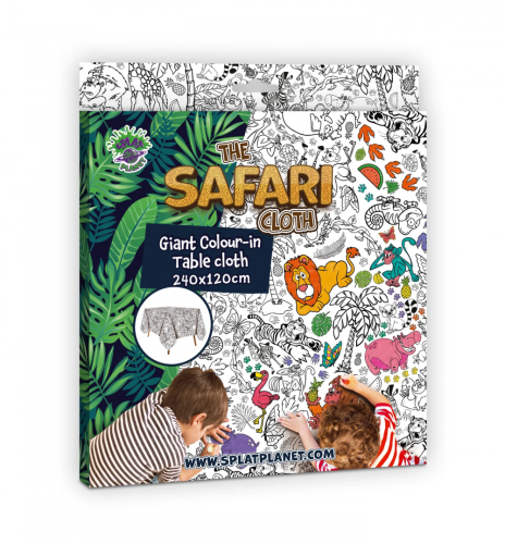 OBRUS DO POMALOWANIA "SAFARI" X 1 SZTUK 240 X 120 CM
