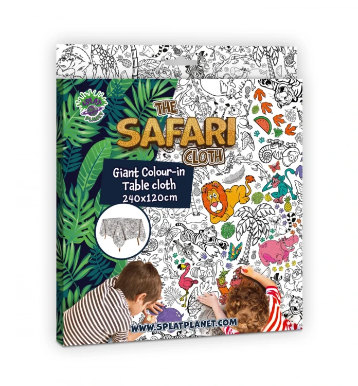 OBRUS DO POMALOWANIA "SAFARI" X 1 SZTUK 240 X 120 CM
