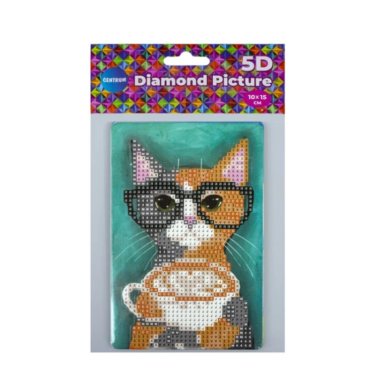 MOZAIKA DIAMENTOWA Z MINI SZTALUGĄ 5D KIT 10 X 15 CM KOT