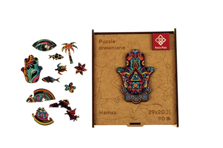 PUZZLE DREWNIANE HAMSA A4