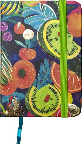 NOTES Z TWARDĄ OKŁADKĄ - OWOCE - A7 68X100 MM