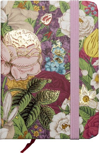 NOTES Z TWARDĄ OKŁADKĄ - KWIATY - A7 68X100 MM