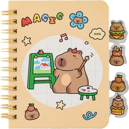 NOTES KAPIBARA Z ZAKŁADKAMI 64K 87 X 113 MM