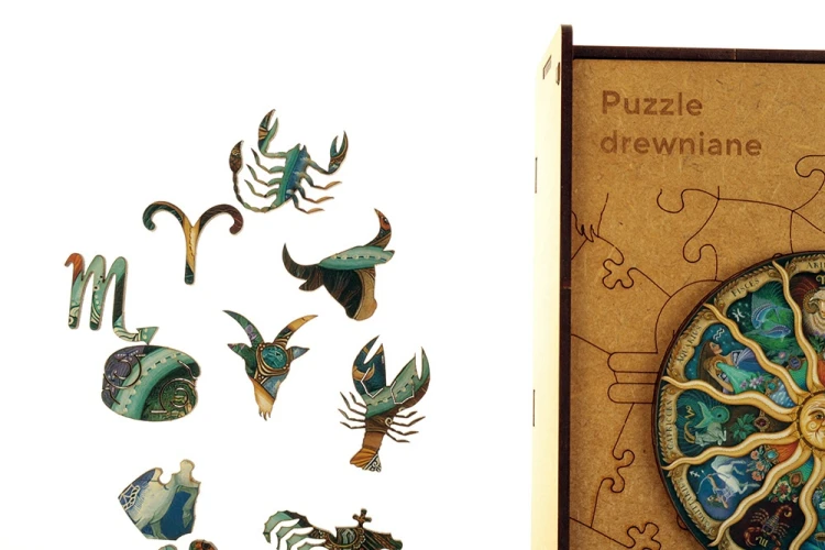 PUZZLE DREWNIANE ZODIAK A3