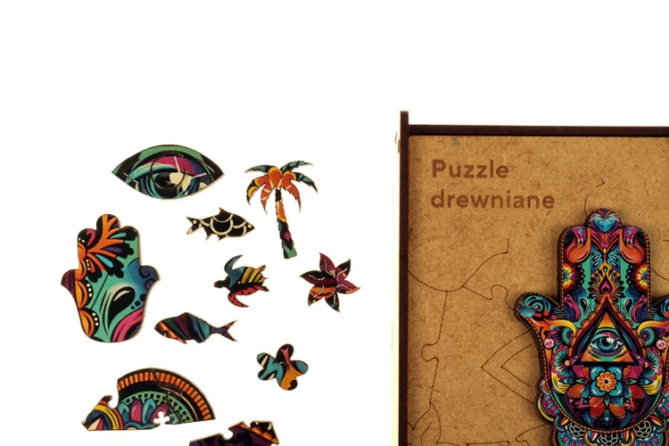 PUZZLE DREWNIANE HAMSA A4
