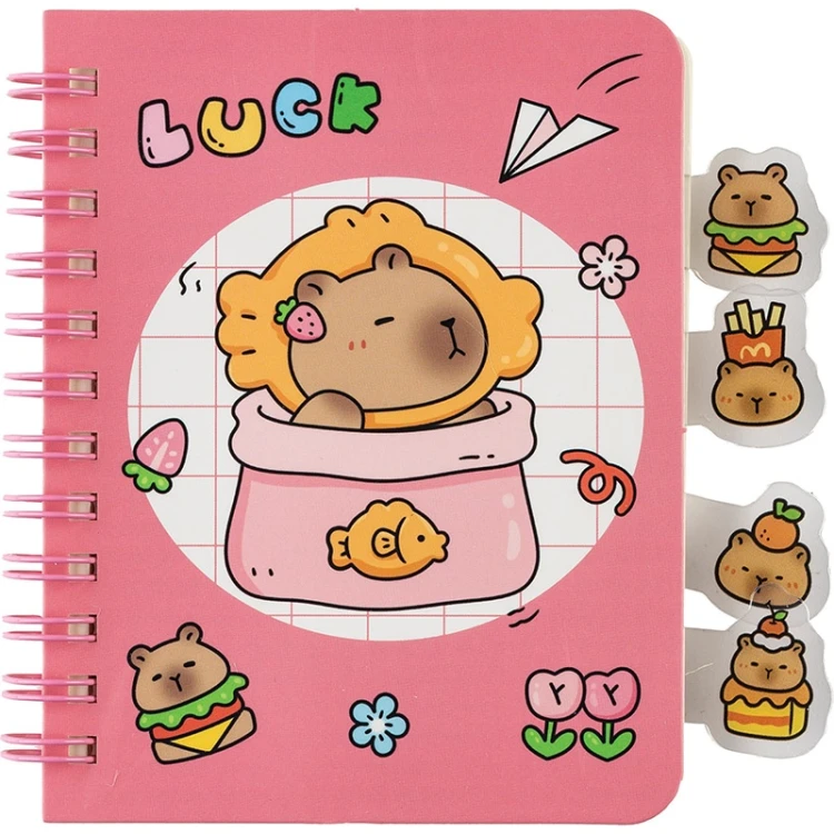 NOTES KAPIBARA Z ZAKŁADKAMI 64K 87 X 113 MM