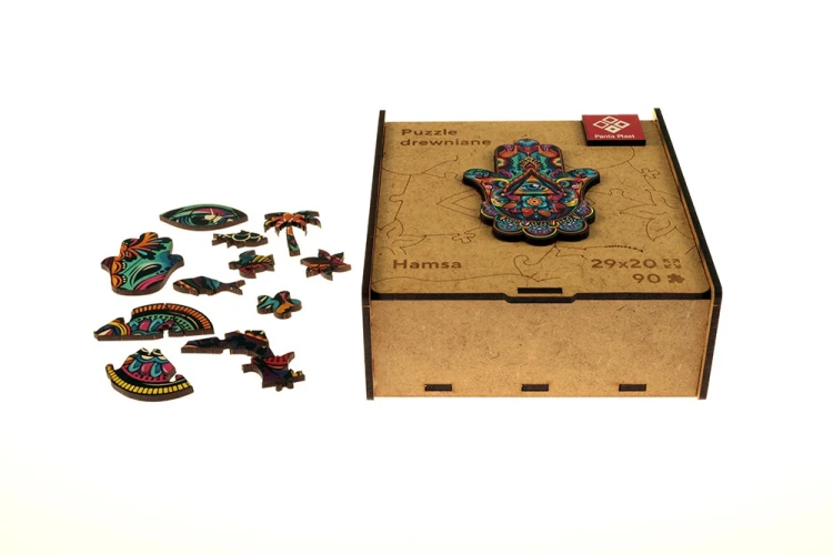 PUZZLE DREWNIANE HAMSA A4