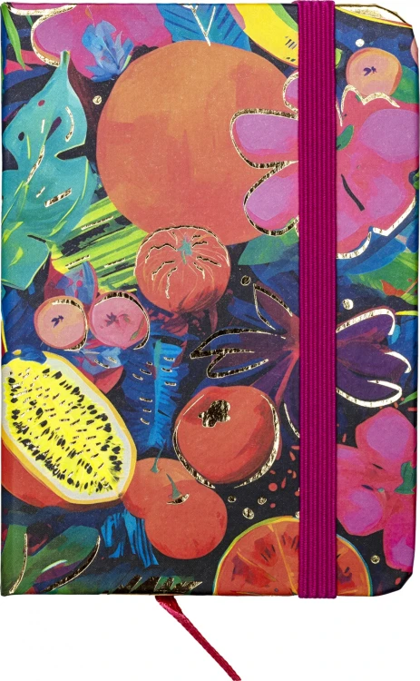 NOTES Z TWARDĄ OKŁADKĄ - OWOCE - A6 87X135 MM