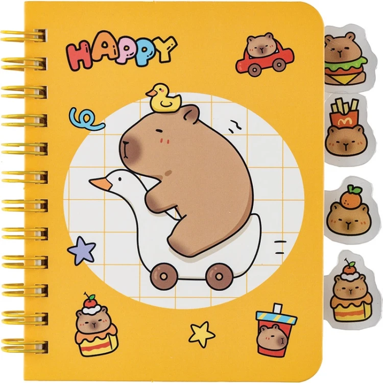 NOTES KAPIBARA Z ZAKŁADKAMI 64K 87 X 113 MM